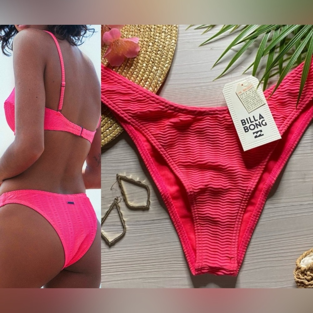 Billabong Pink Wave Trip Hike Bikini Bottom